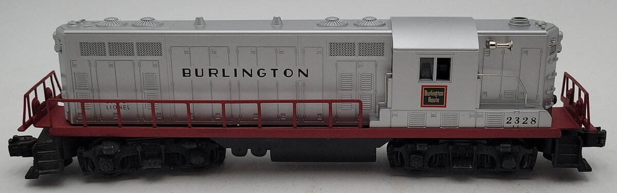 Lionel 2328 Vintage O Burlington GP-7 Powered EMD Diesel Locomotive VG/Box