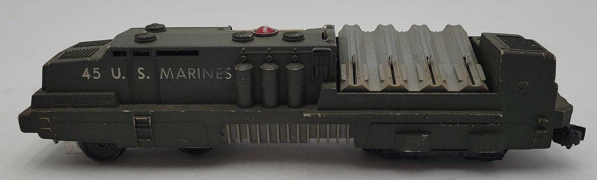 Lionel 45 Vintage O USMC Olive Drab Mobile Missile Launcher VG