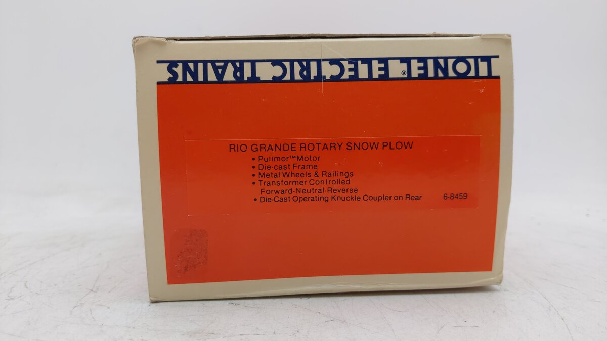 Lionel 6-8459 O Gauge Rio Grande Rotary Snow Plow #8459 EX/Box
