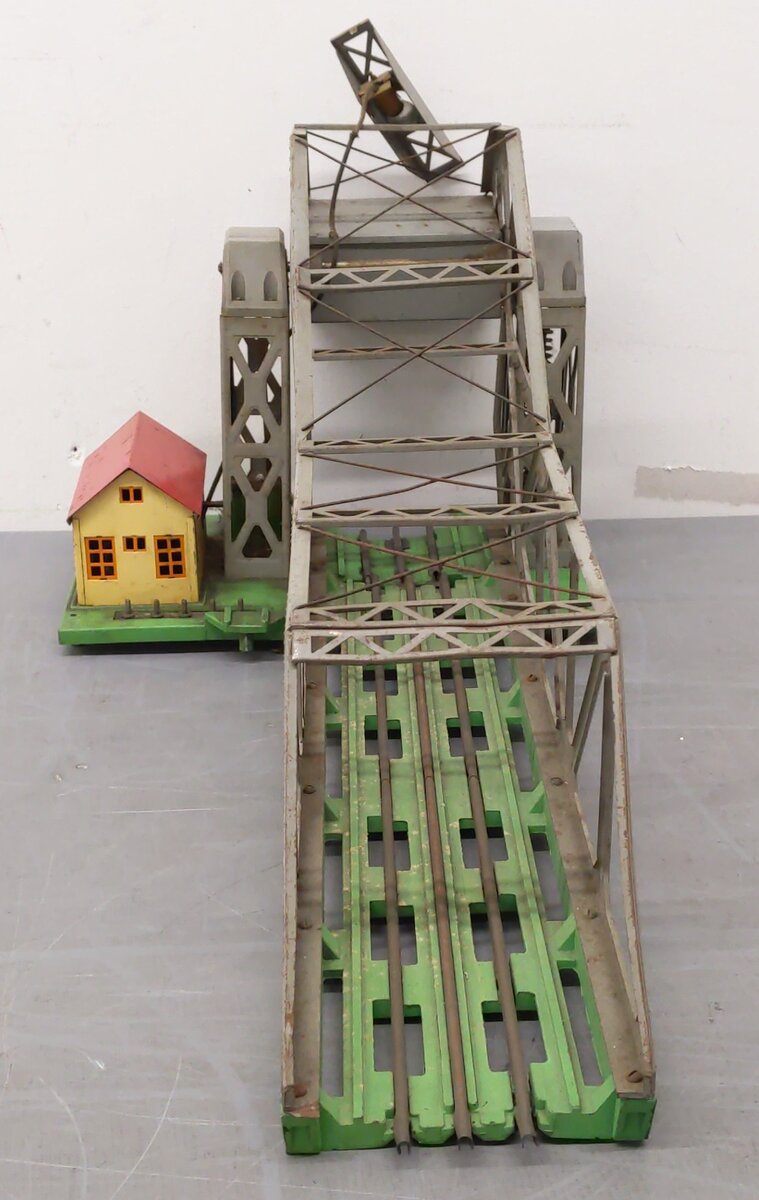 Lionel 313 Vintage O Gray Operating Bascule Bridge VG