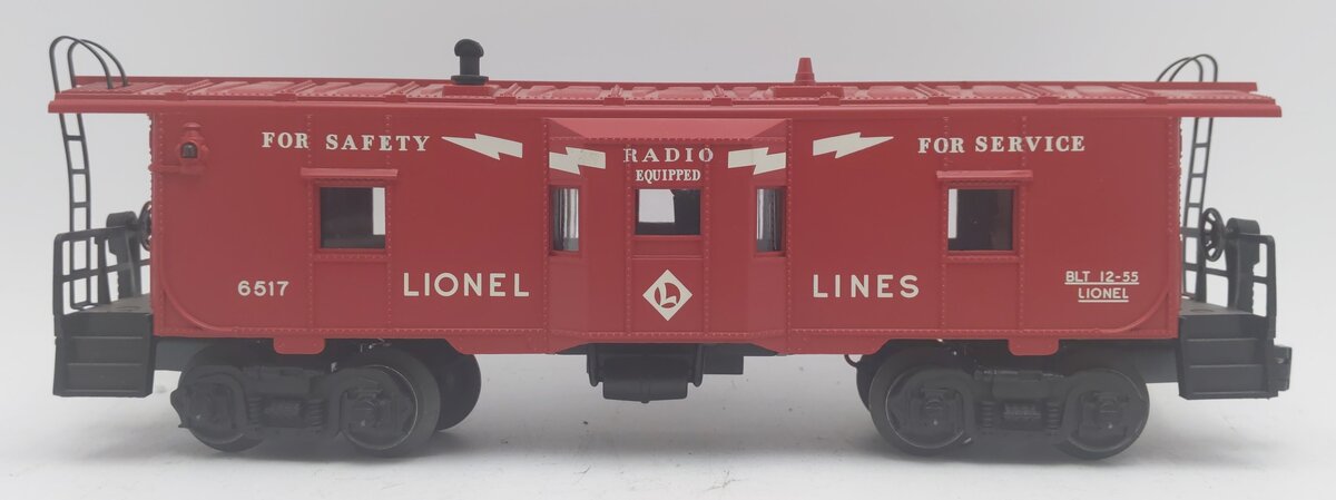 Lionel 6517 O-Gauge Lionel Lines Illuminated Underscored Bay Window Caboose EX/Box