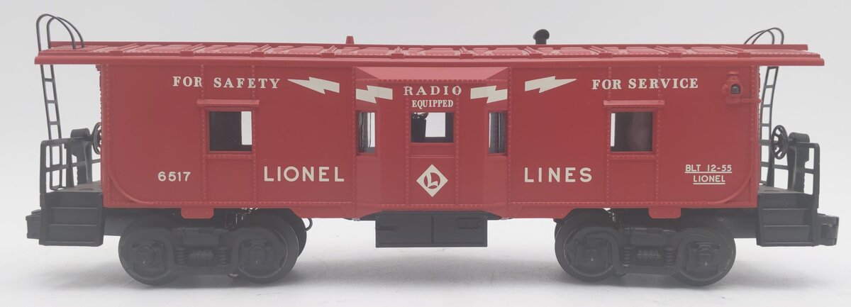 Lionel 6517 O-Gauge Lionel Lines Illuminated Underscored Bay Window Caboose EX/Box