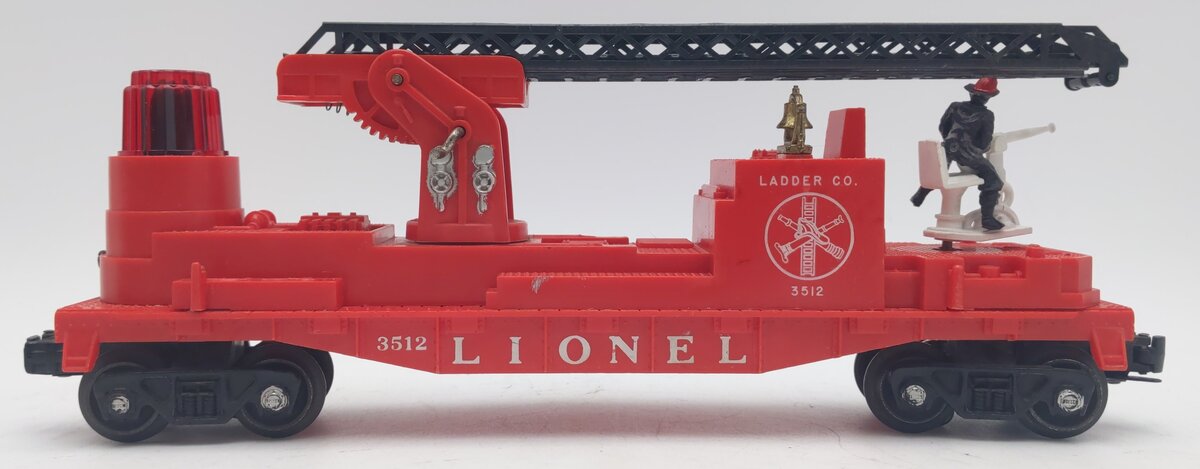 Lionel 3512 Vintage Fire Ladder Car with Ladder VG/Box