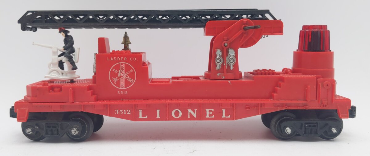 Lionel 3512 Vintage Fire Ladder Car with Ladder VG/Box
