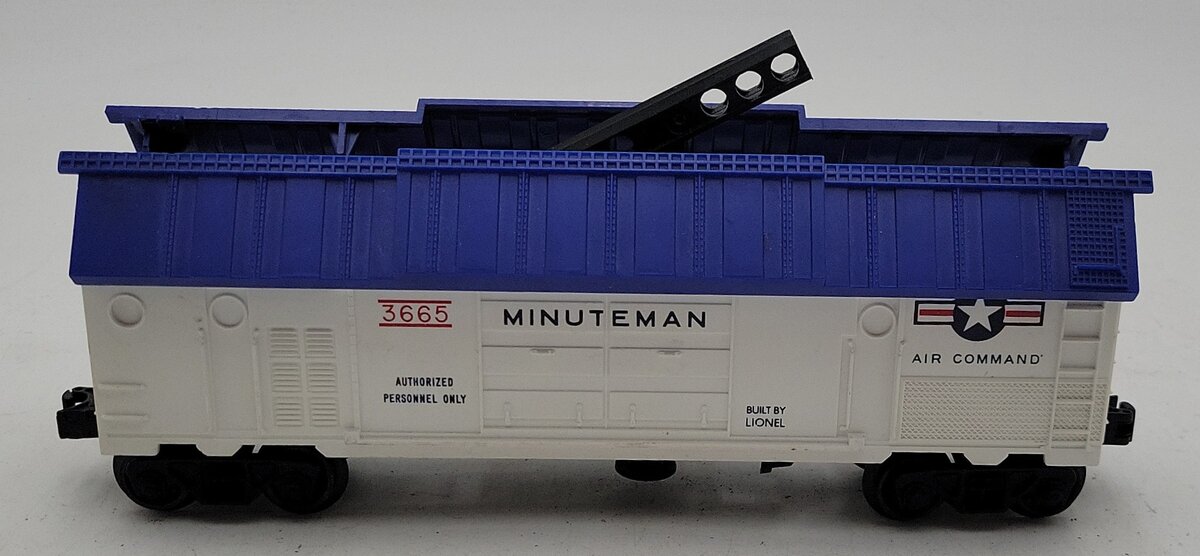 Lionel 3665 Vintage O Minuteman Missile Launching Car VG
