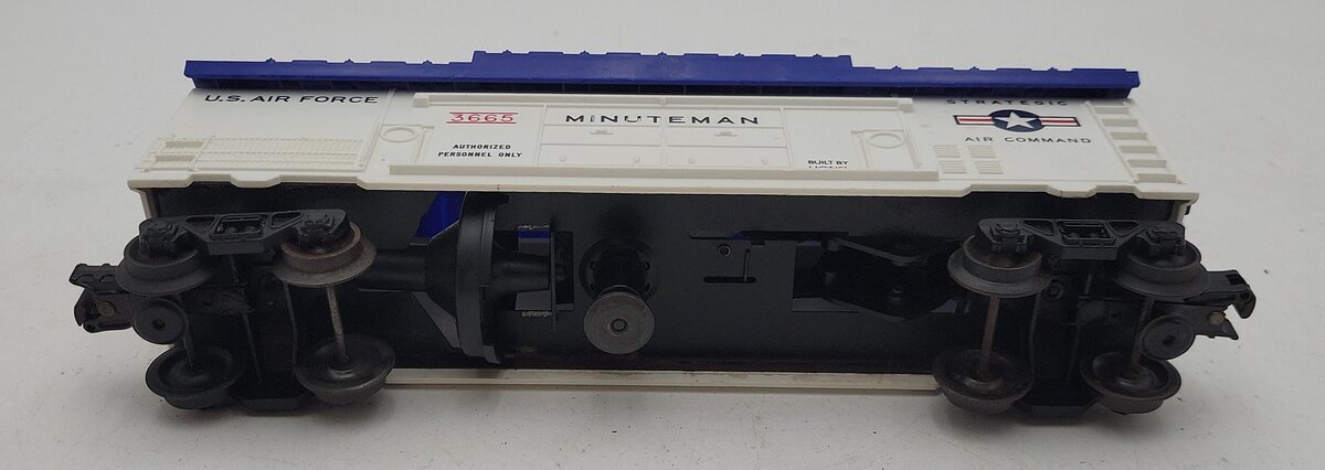 Lionel 3665 Vintage O Minuteman Missile Launching Car VG