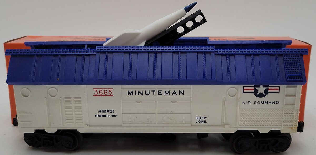 Lionel 3665 Vintage O Gauge US Air Force Minuteman Missile Launching Car VG