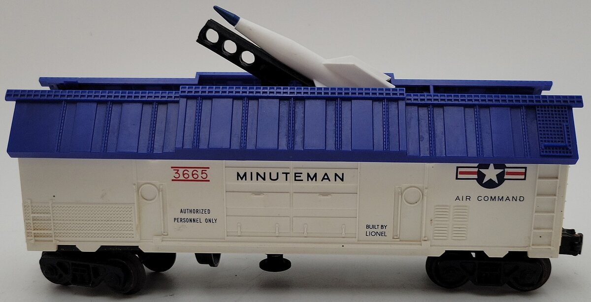 Lionel 3665 Vintage O Gauge US Air Force Minuteman Missile Launching Car VG