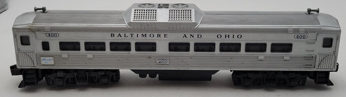 Lionel 400 Vintage O Powered Baltimore & Ohio Commuter Car VG/Box