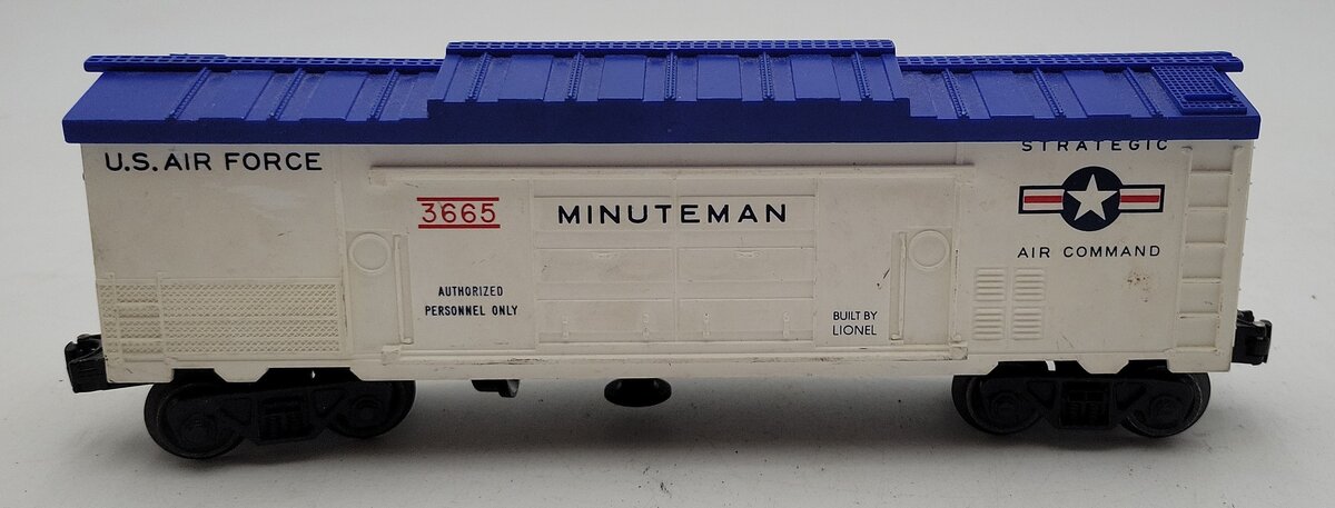 Lionel 3665 Vintage O Gauge US Air Force Minuteman Missile Launching Car VG