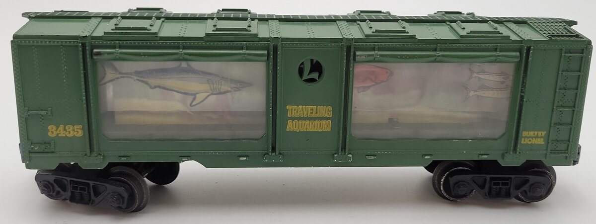 Lionel 3435 Vintage O Operating Traveling Aquarium Car VG