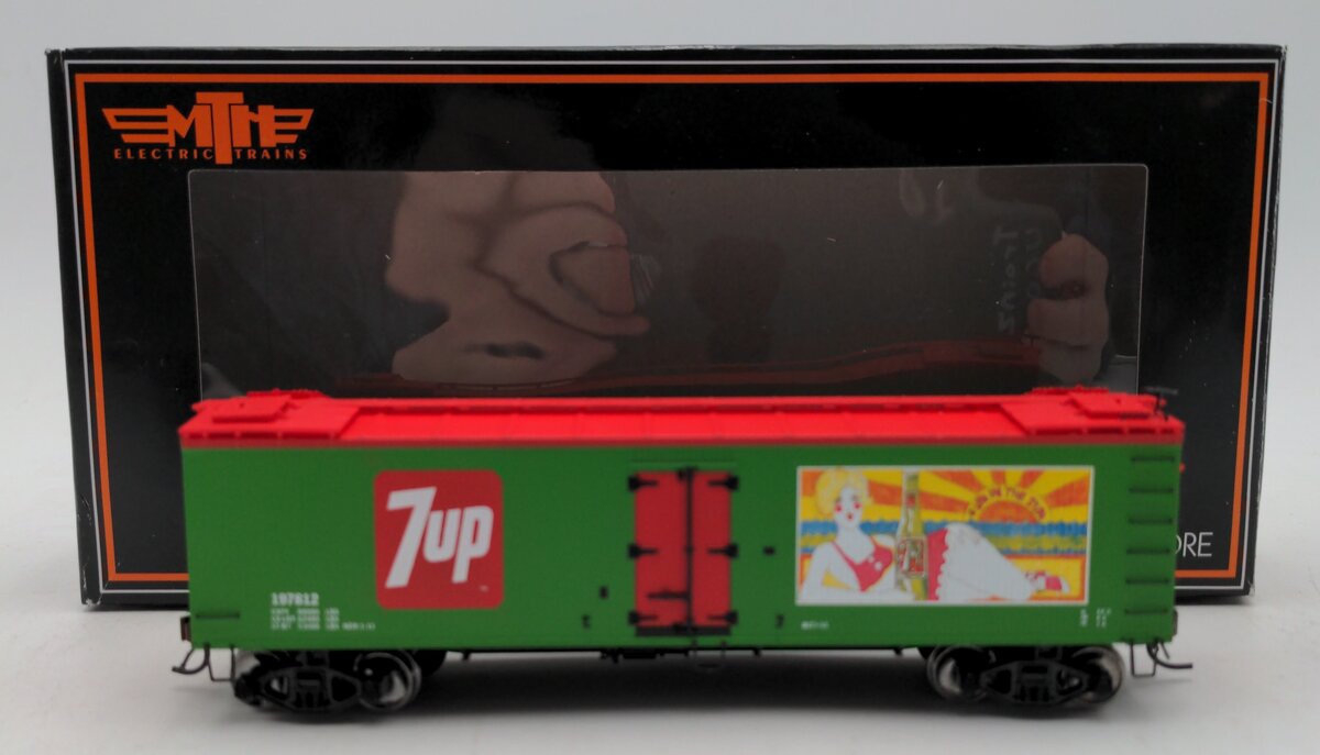 MTH 81-94012 7up HO Scale R40-2 Woodside Reefer Car