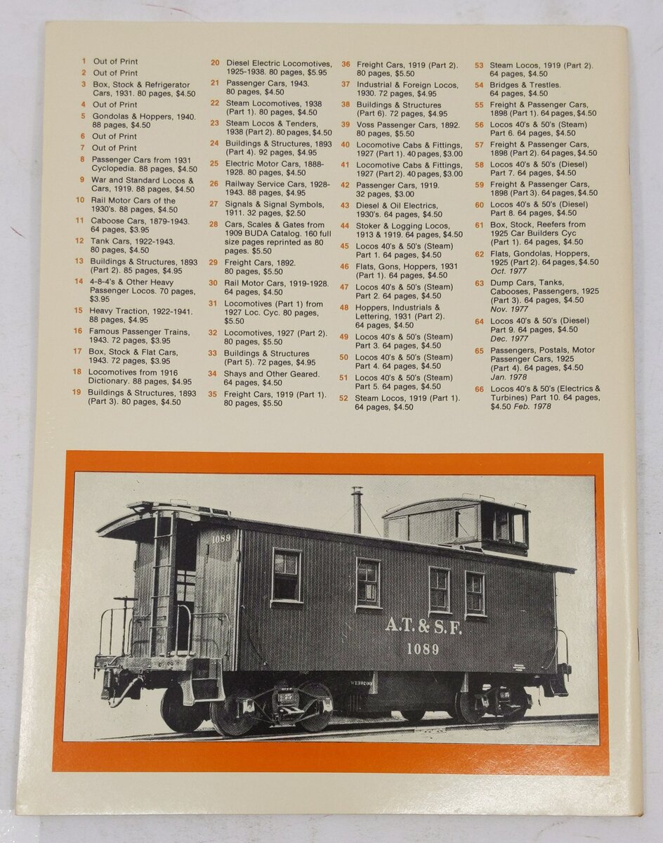 Train Shed Cyclopedia No.63 Paperback Book By Newton K. Gregg EX