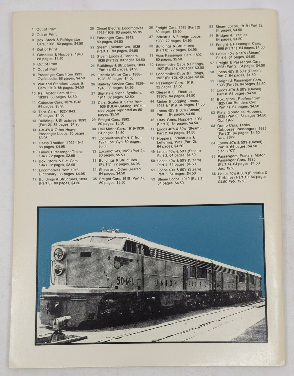 Train Shed Cyclopedia No. 64 Paperback Book By Newton K. Gregg EX