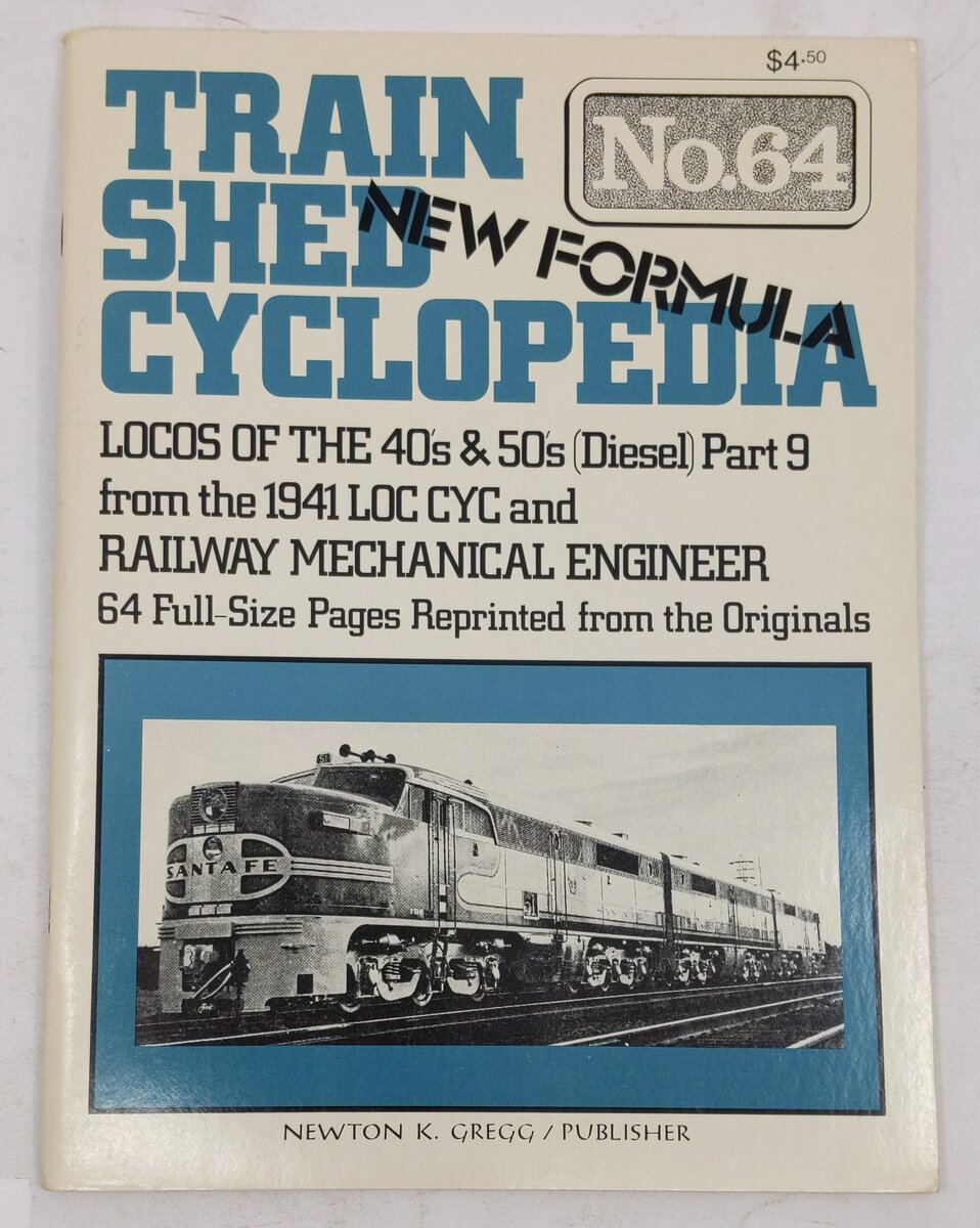 Train Shed Cyclopedia No. 64 Paperback Book By Newton K. Gregg EX