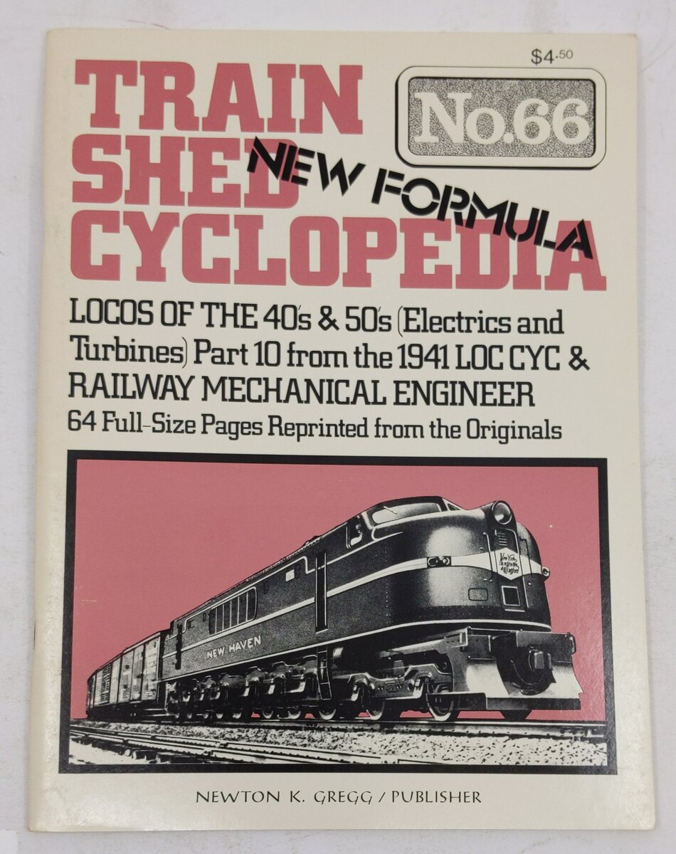 Train Shed Cyclopedia No. 66 Paperback Book By Newton K. Gregg EX