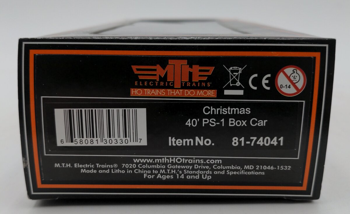 MTH 81-74041 HO Christmas 40' PS-1 Box Car