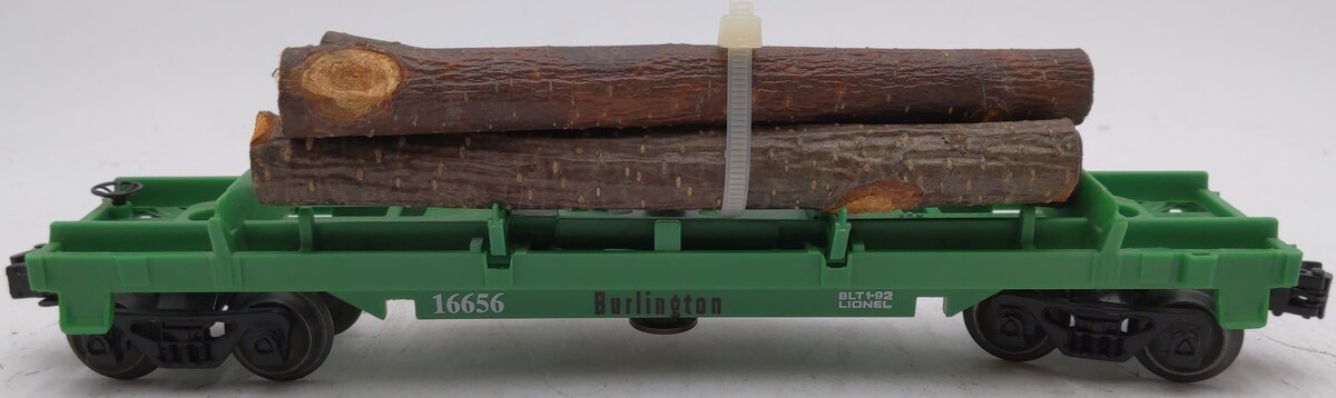 Lionel 6-16656 Burlington Operating Log Dump Car #16656 LN/Box