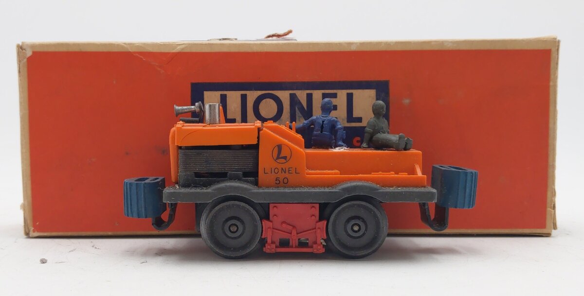Lionel 50 Vintage O Gauge Postwar Motorized Gang Car w/3 Figures VG/Box
