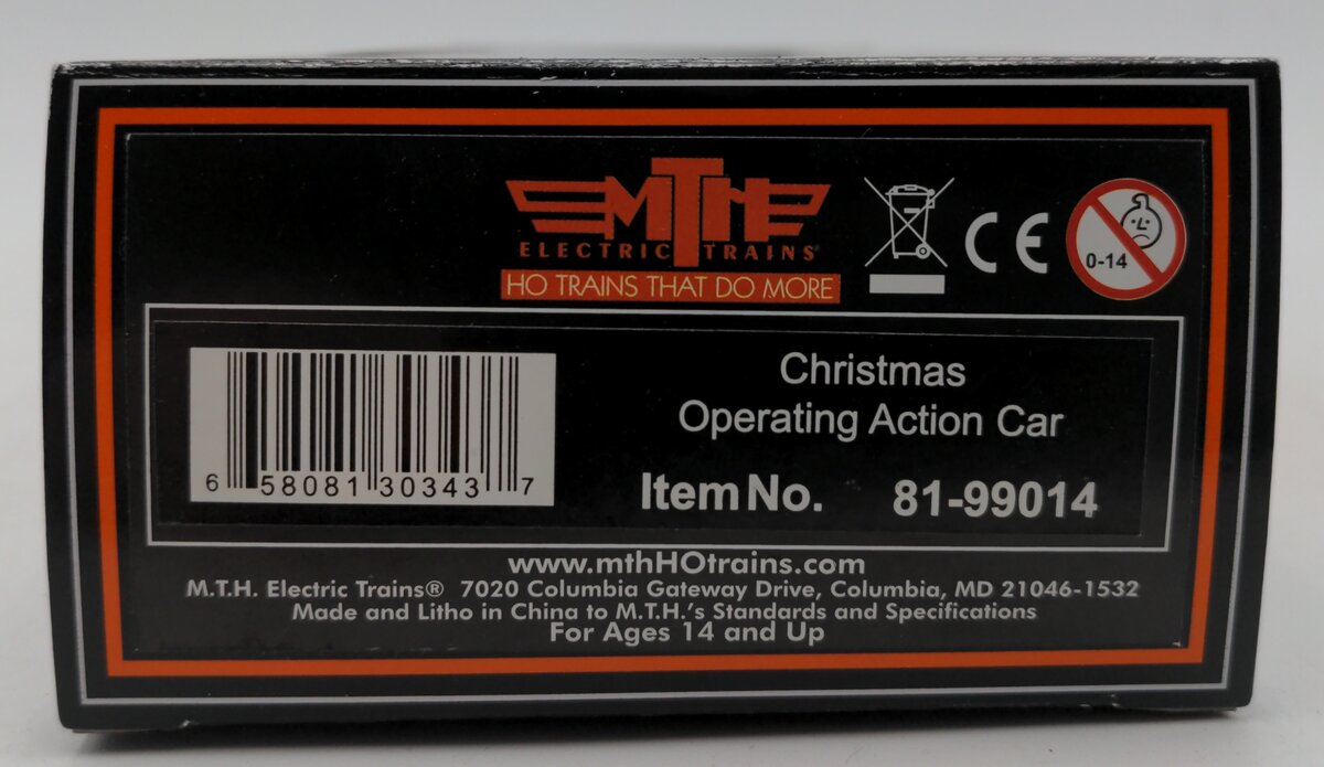 MTH 81-99014 Christmas HO Scale Operating Action Car