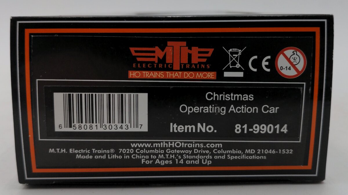 MTH 81-99014 Christmas HO Scale Operating Action Car