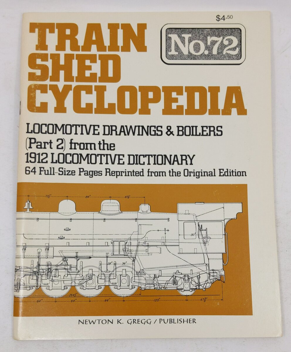 Train Shed Cyclopedia No. 72 Paperback Book By Newton K. Gregg EX