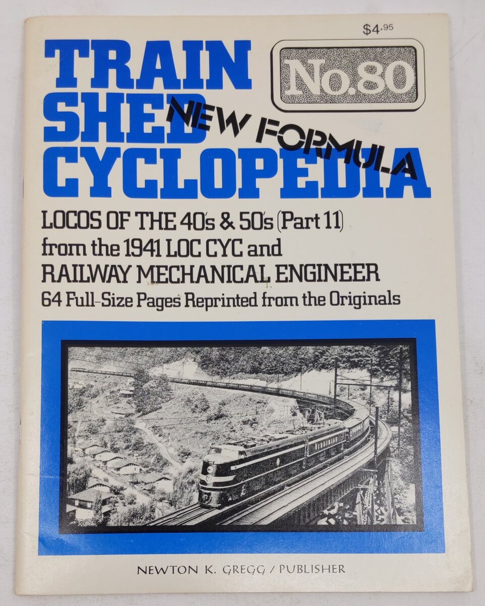 Train Shed Cyclopedia, No. 80 Paperback Book By Newton K. Gregg EX