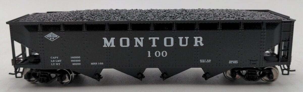 MTH 80-75018 Montour HO Scale 70-Ton Quadruple Hopper Car #100