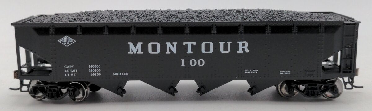 MTH 80-75018 Montour HO Scale 70-Ton Quadruple Hopper Car #100