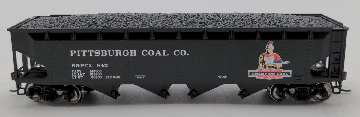 MTH 81-75006 Pittsburgh Coal Company HO Scale 70-Ton Quadruple Hopper Car