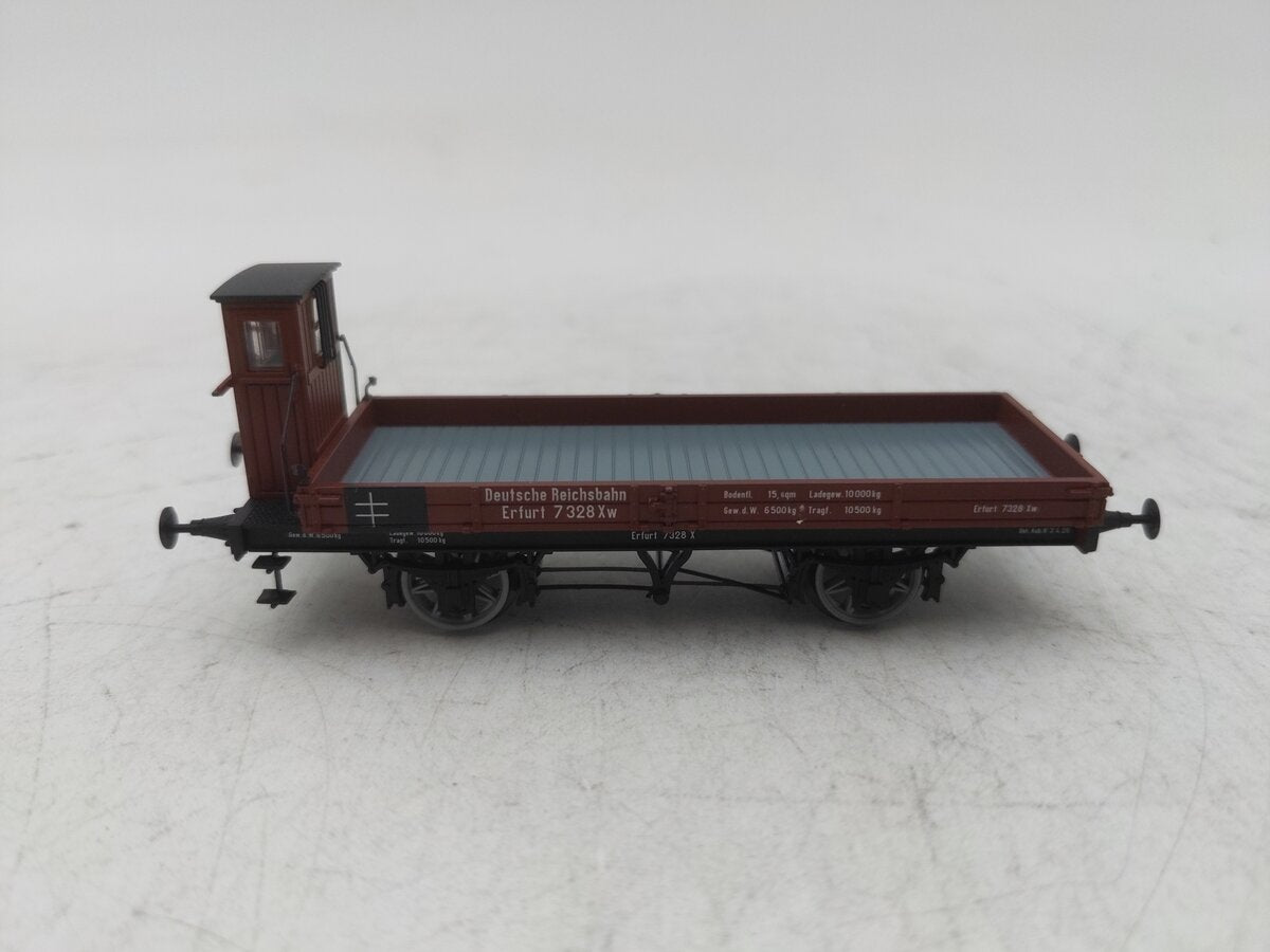 Brawa 48006 HO German Imperial Railway Flatcar #7328 EX/Box – Trainz