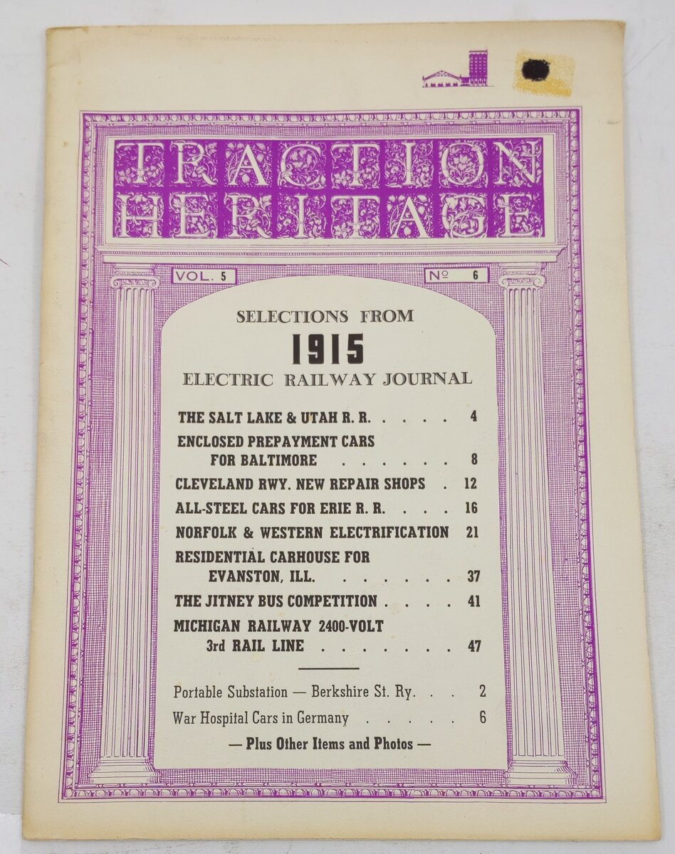 selections from 1915 electric railway journal vol.5 no.6 Paperback Book VG