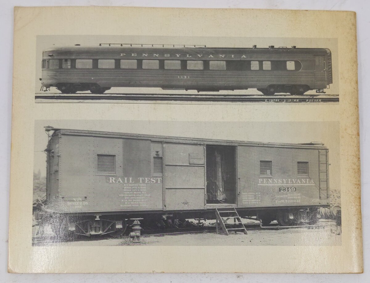 The Cars of the Pennsylvania Railroad Paperback Book By Robert J. Wayner VG
