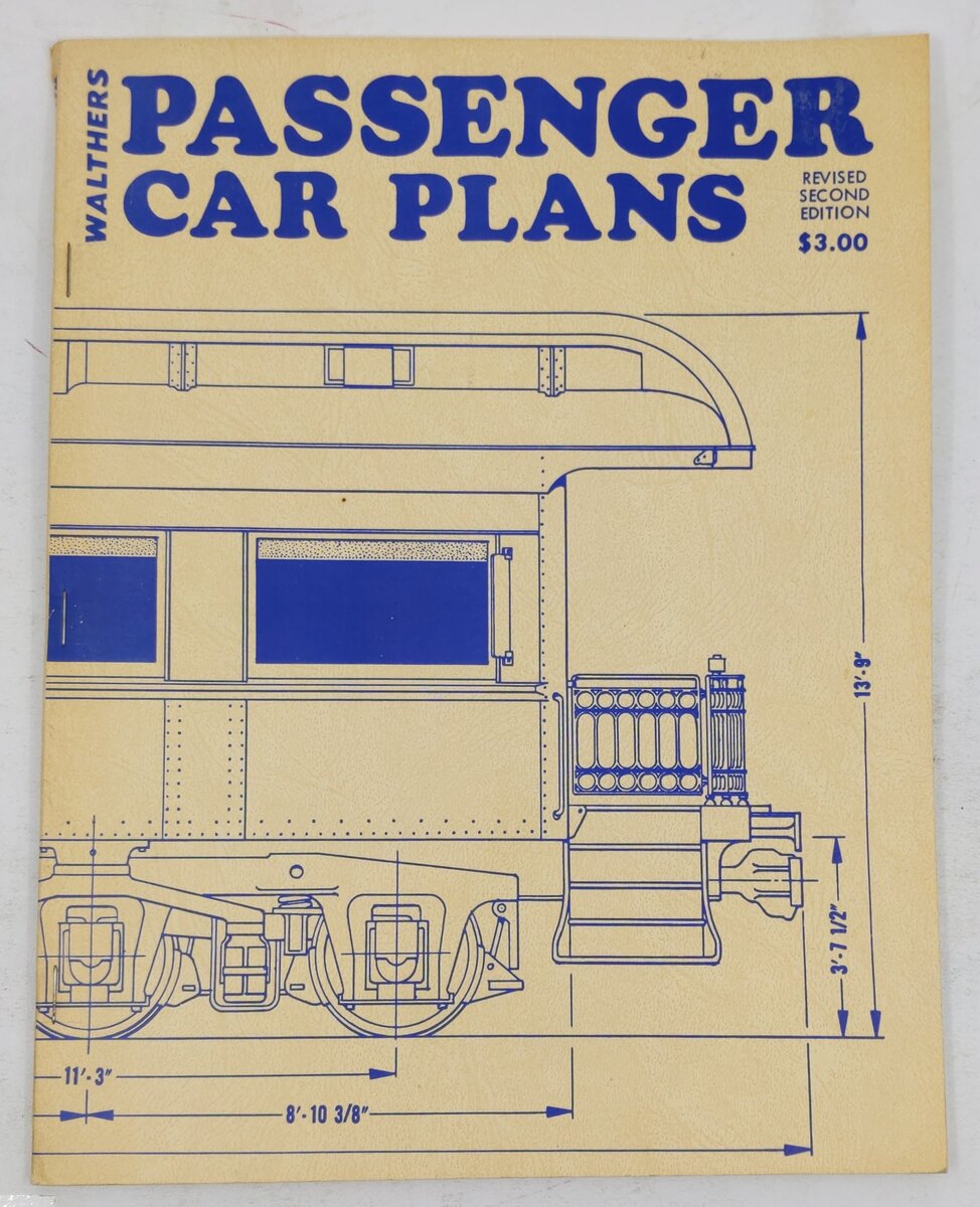 Walthers: Passenger Car Plans Paperback Book By Bruce Walthers VG