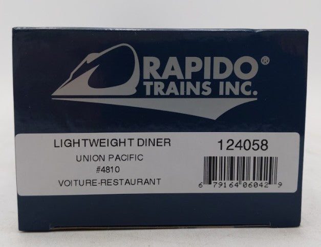 Rapido Trains 124058 HO UP Pullman-Standard Lightweight 48-Seat Dining Car #4810