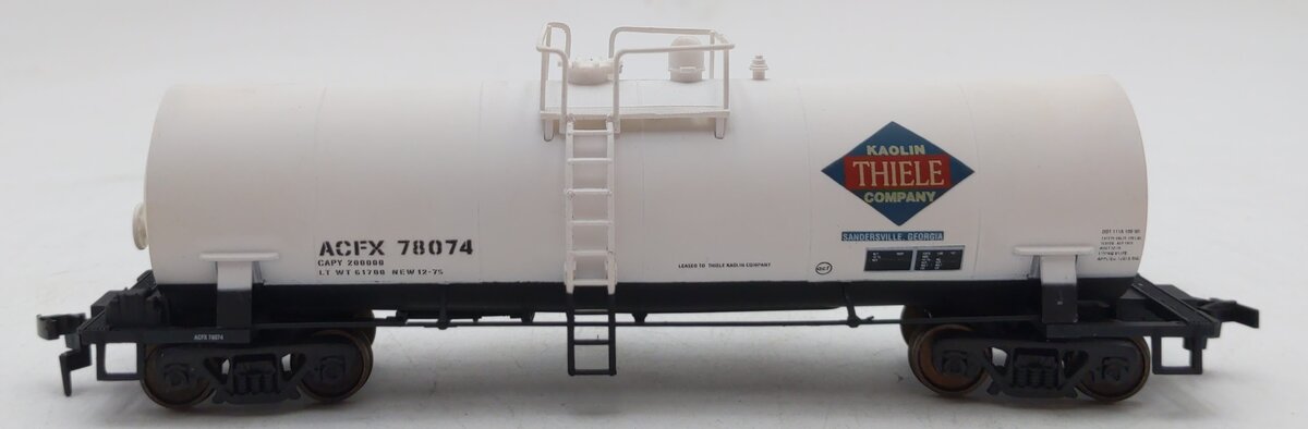 Atlas 1704 A HO Thiele Kaolin Co. Tank Car ACFX #78074