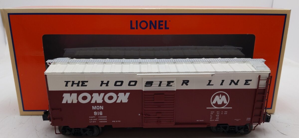 Lionel 6-27499 O Gauge Monon PS-1 Boxcar #916 LN/Box