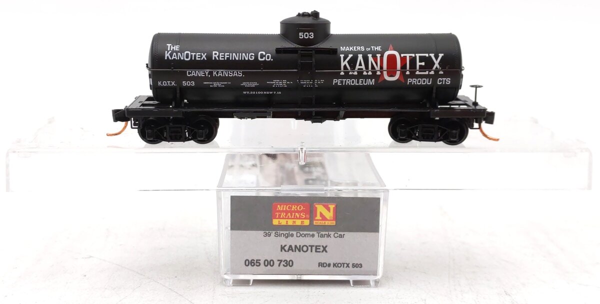 Micro-Trains 06500730 N KOTX Kanotex 39' Single Dome Tank Car #503 NIB