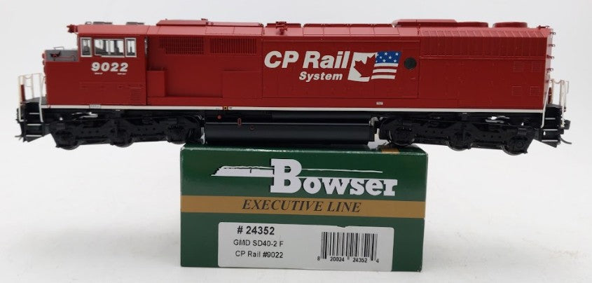 Bowser 24352 HO Scale Canadian Pacific Rail SD40-2F Diesel #9022 - DCC Ready