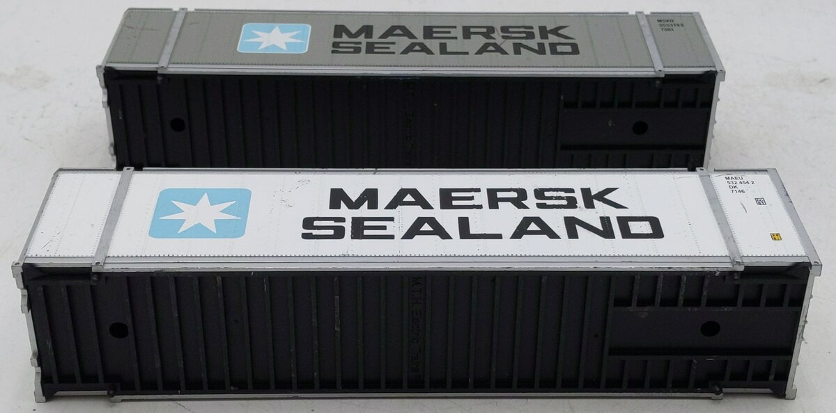 MTH 30-76320 Maersk Husky Stack Car V2 EX/Box