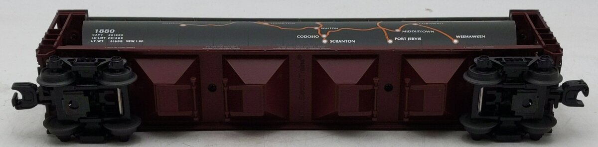 MTH 30-75275 O New York Ontario & Western 4-Bay Cylindrical Hopper Car #1880