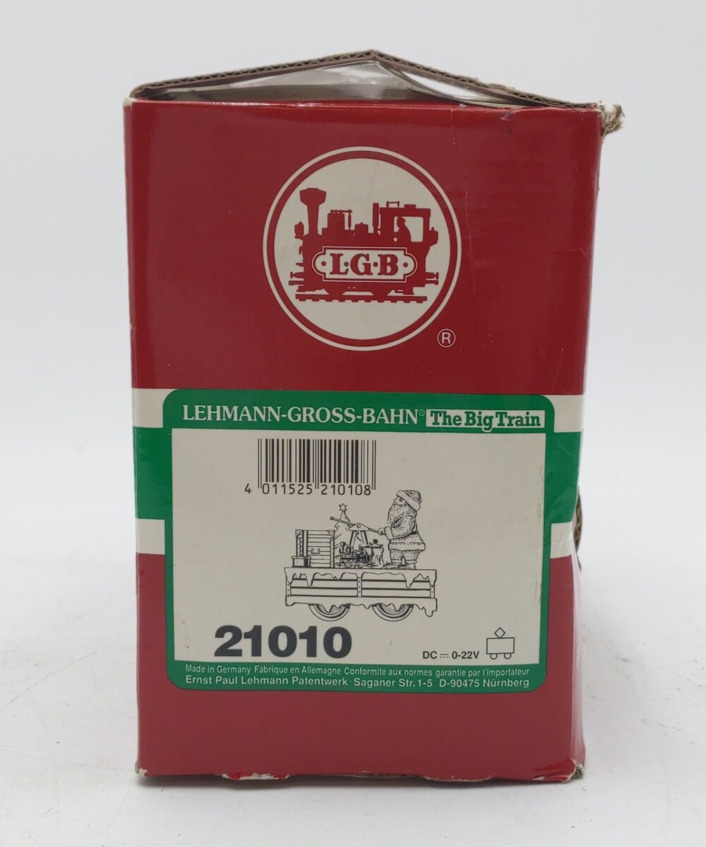 LGB 21010 G Scale Santa Claus Operating Hand Car/Box – Trainz