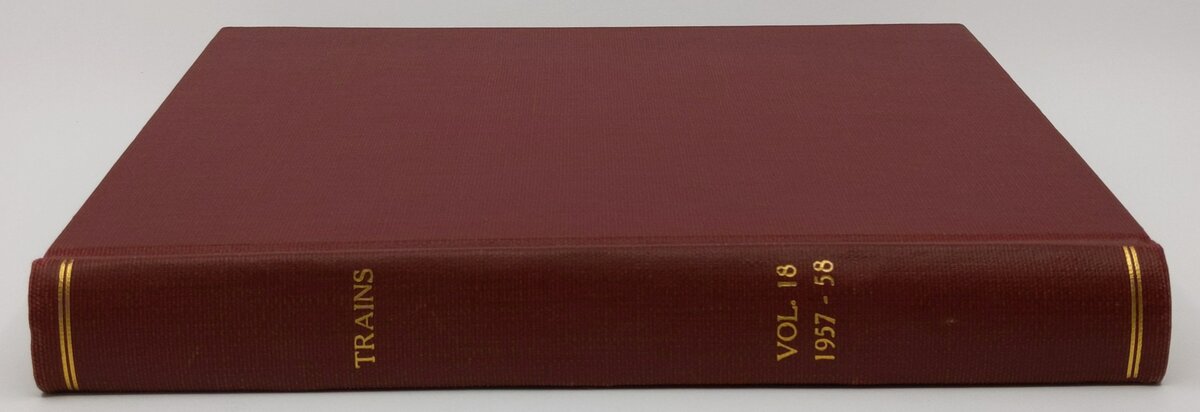 Trains Magazine Volume 18 Nov 1957 - Oct 1958 Hardcover Book VG