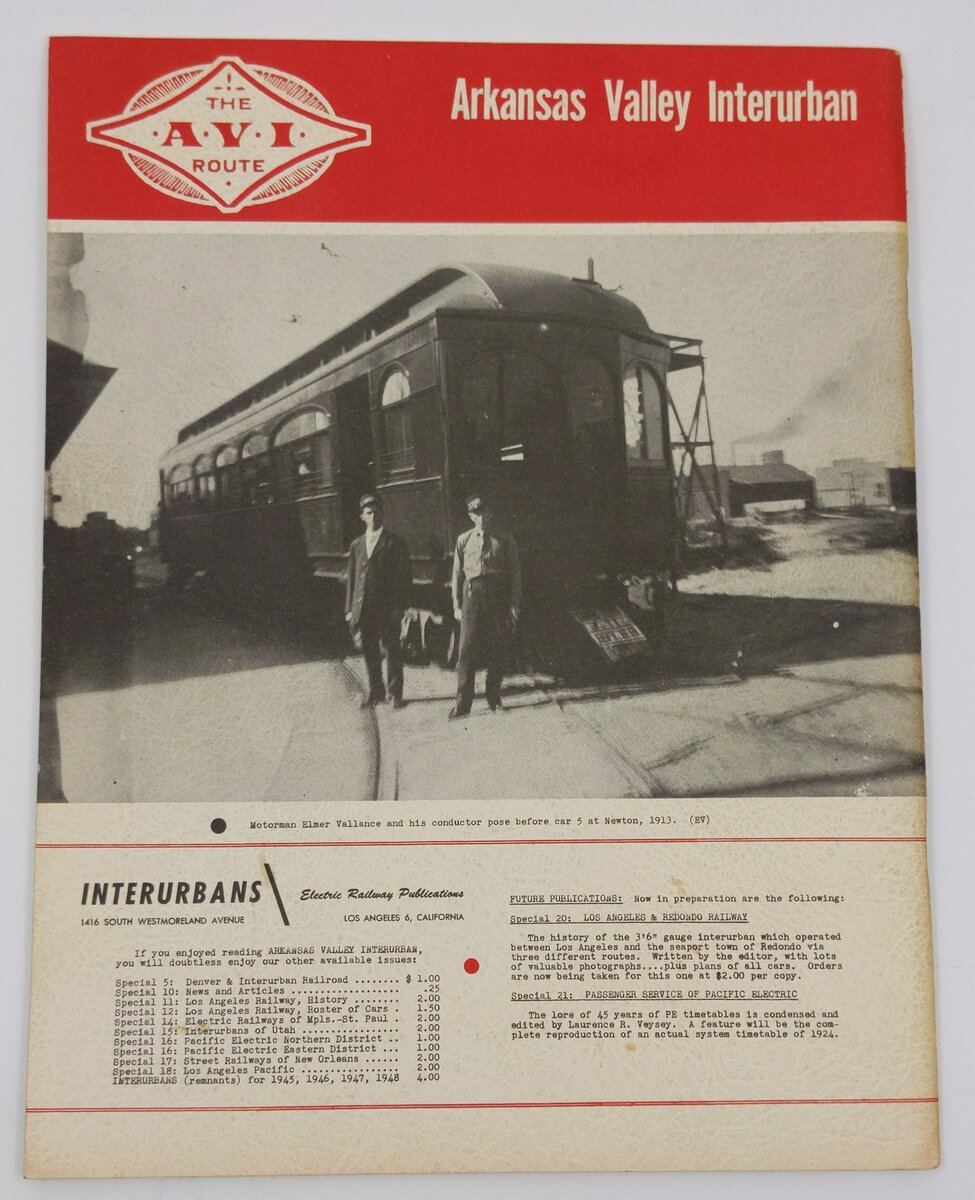 Arkansas Valley Interurban Paperback Book By Malcolm D Isely VG