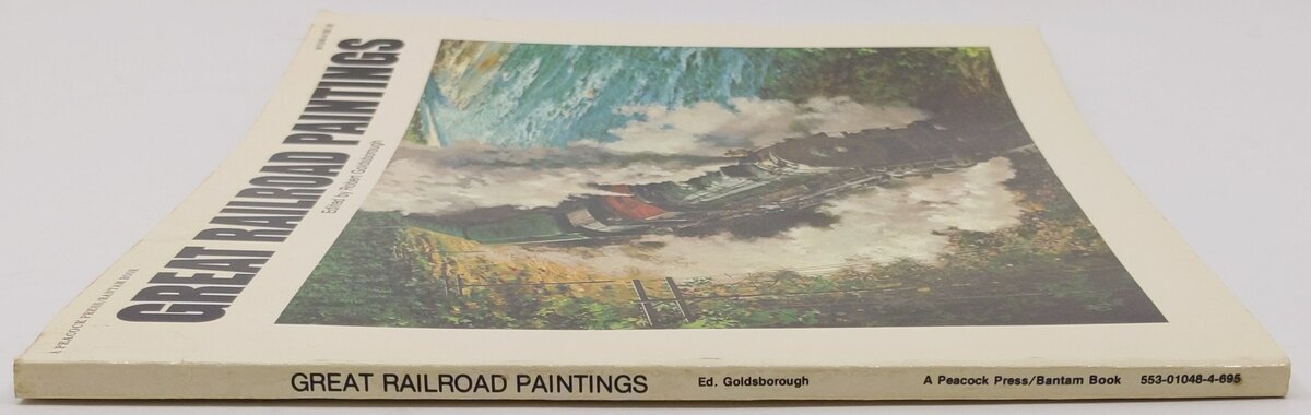 Great Railroad Paintings Paperback Book By Robert Goldsborough VG