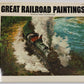 Great Railroad Paintings Paperback Book By Robert Goldsborough VG
