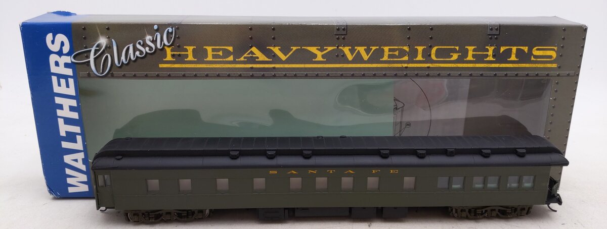 Walthers 932-10252 HO Santa Fe Heavyweight 3-2 Lounge/Obs (Plan #3959D) VG/Box