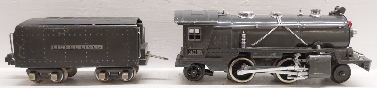 Lionel 249E Vintage O 2-4-2 Tinplate Steam Locomotive w/ 265T Tender- Repainted