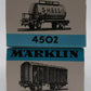 Marklin HO Scale Assorted Freight Cars: 4505, 4502 [2] EX/Box