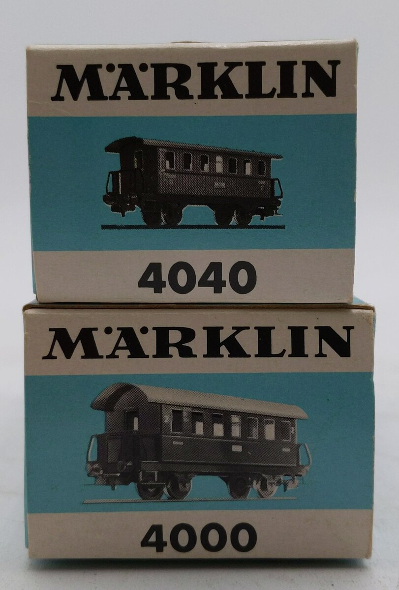 Marklin HO Scale Assorted Passenger Cars [2] EX/Box